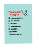 Постер “7 принципов кодекса самураев”