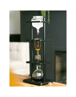 25 Cup Cold Drip Maker Straight Black Wood Frame